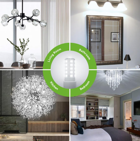 TJOY bulbs fit easily into chandeliers, pendants, and wall sconces with G9 base.