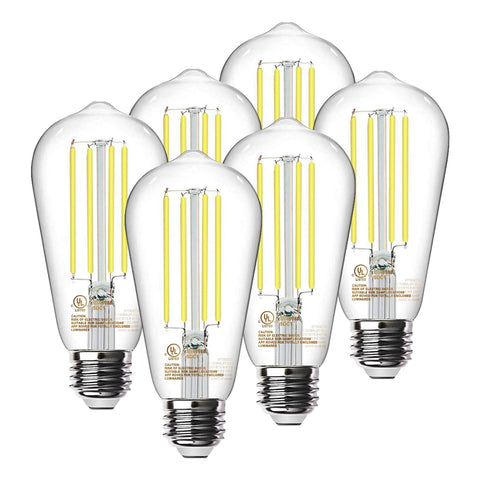 TJOY Edison bulb classic vintage glass enhances mood lighting for chandeliers.