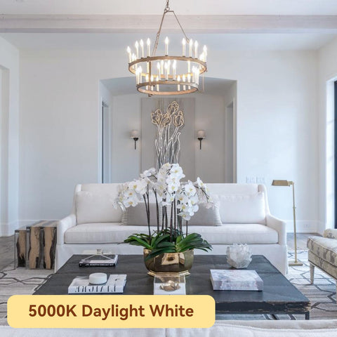 TJOY energy-saving LED chandelier bulb reduces power use while brightening rooms