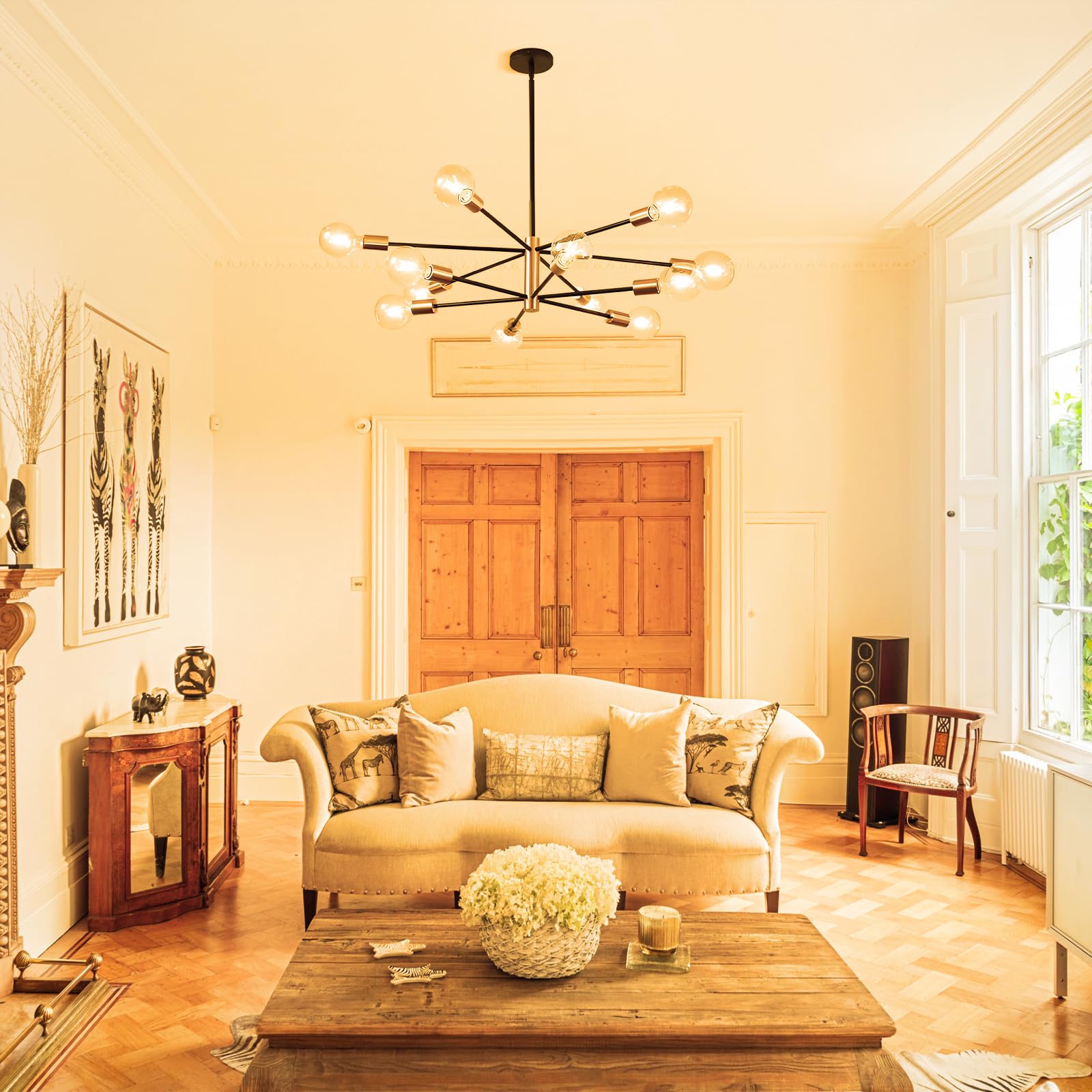 TJOY G25 Edison Globe Bulbs with E26 base fit vanity fixtures and chandeliers.