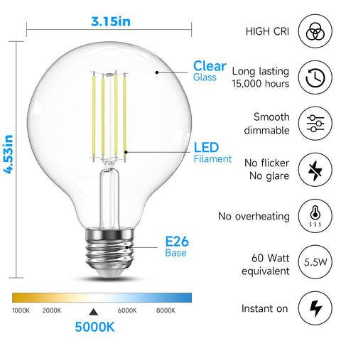 TJOY G25 globe in chandelier demonstrating versatile, elegant lighting.