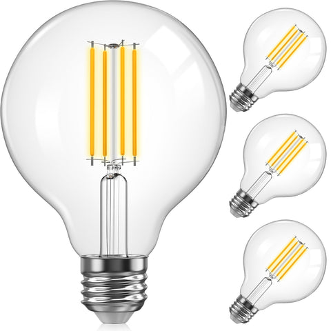 TJOY G25 globe with vintage filament design enhances chandeliers and entryway lighting