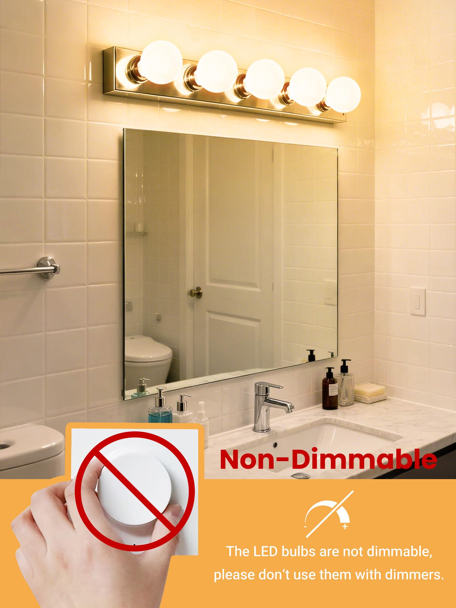 TJOY G25 globe light delivers up to 25,000 hours of life.