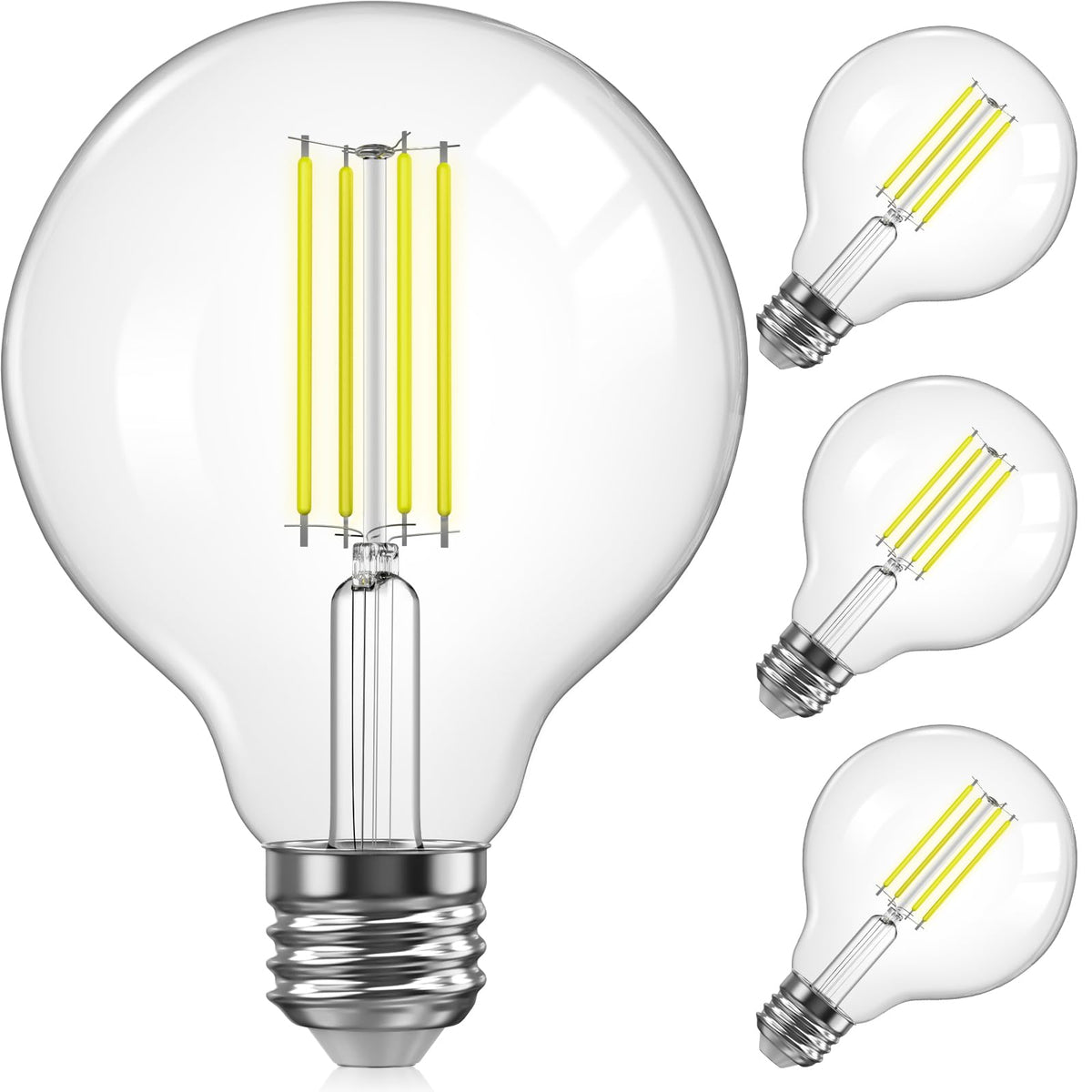 TJOY G25 globe bulb with vintage filament for decorative chandeliers