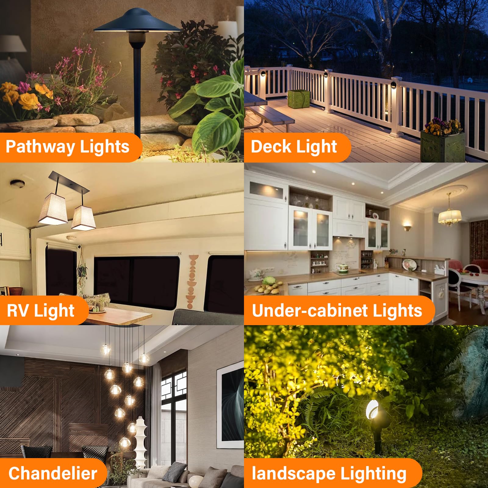 TJOY G4 LED bulb suited for outdoor landscape lighting and pathways