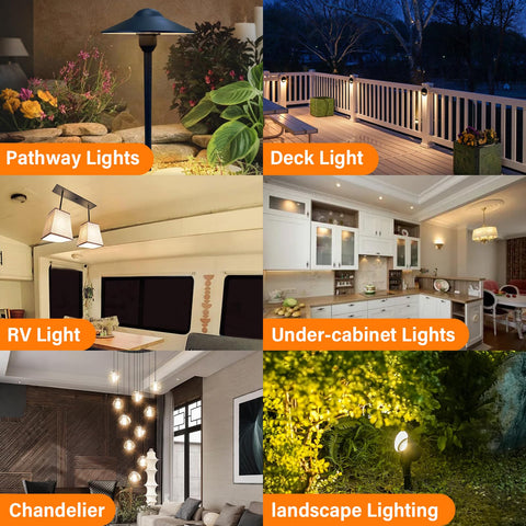 TJOY G4 LED bulb suited for outdoor landscape lighting and pathways