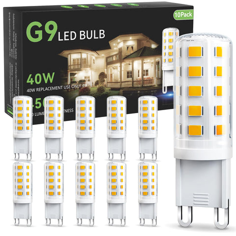 TJOY G9 LED bulb 4W packaging shows energy-saving lighting for homes.