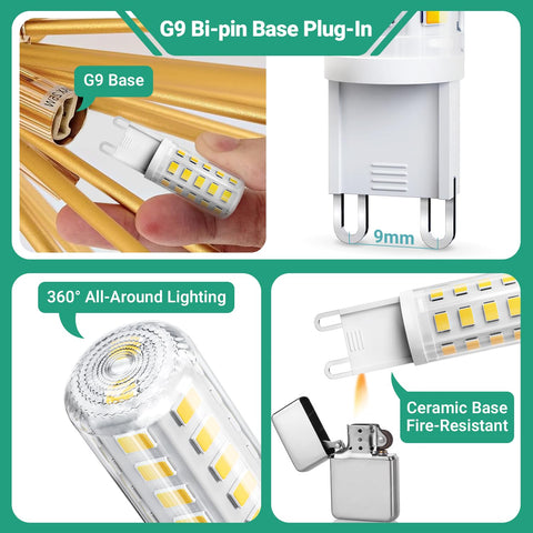 TJOY G9 LED bulb for cabinet lighting adds clear, energy-saving glow.