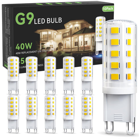 TJOY G9 LED bulb in chandelier delivers daylight-like brightness for crystal fixtures.