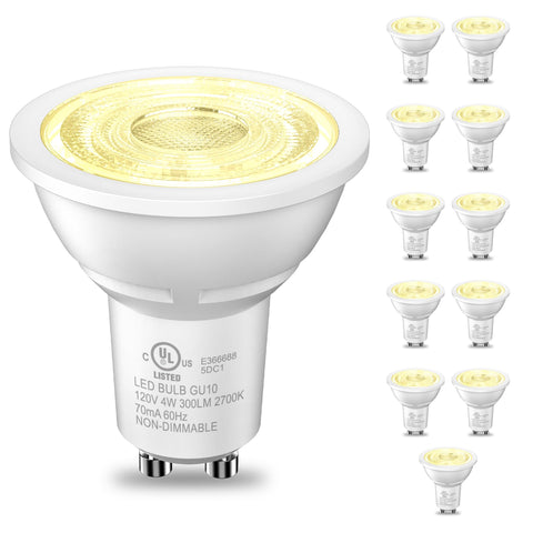 TJOY GU10 LED bulbs 6-pack in warm white 2700K for cozy spaces