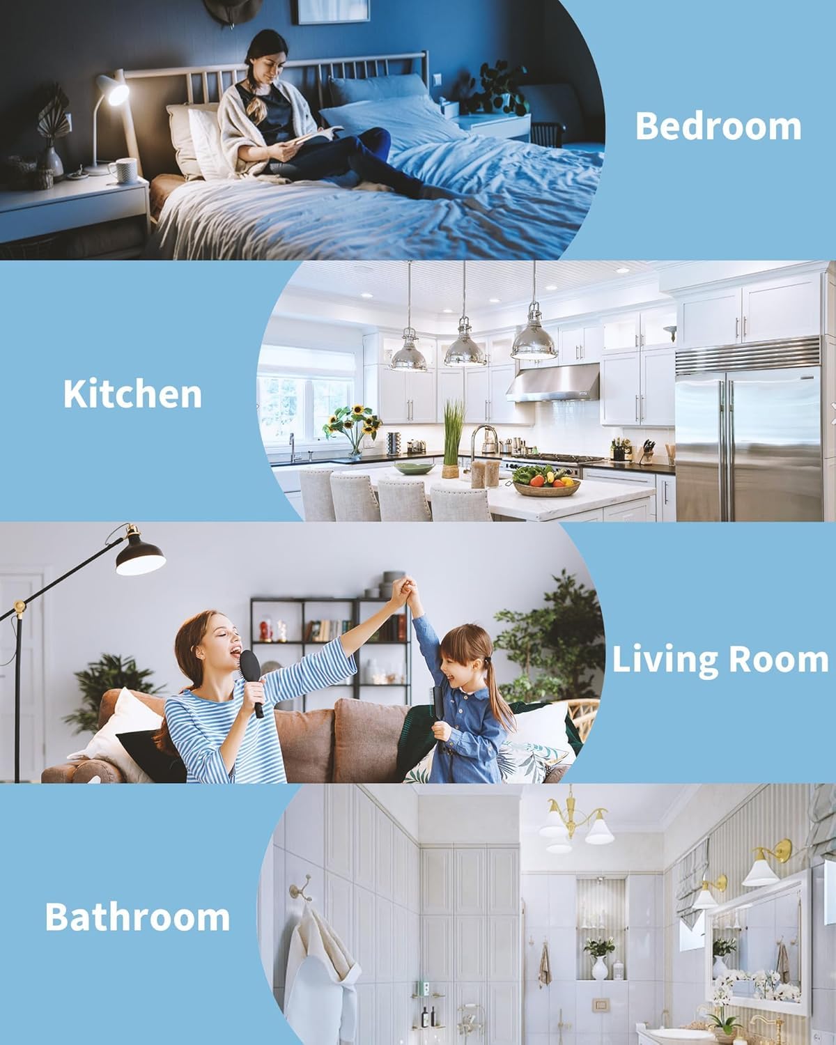 TJOY living room lighting enhances colors with high CRI