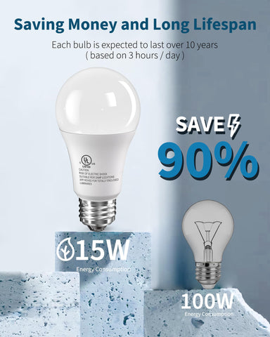 TJOY long-life bulbs last up to 15000 hours for less maintenance