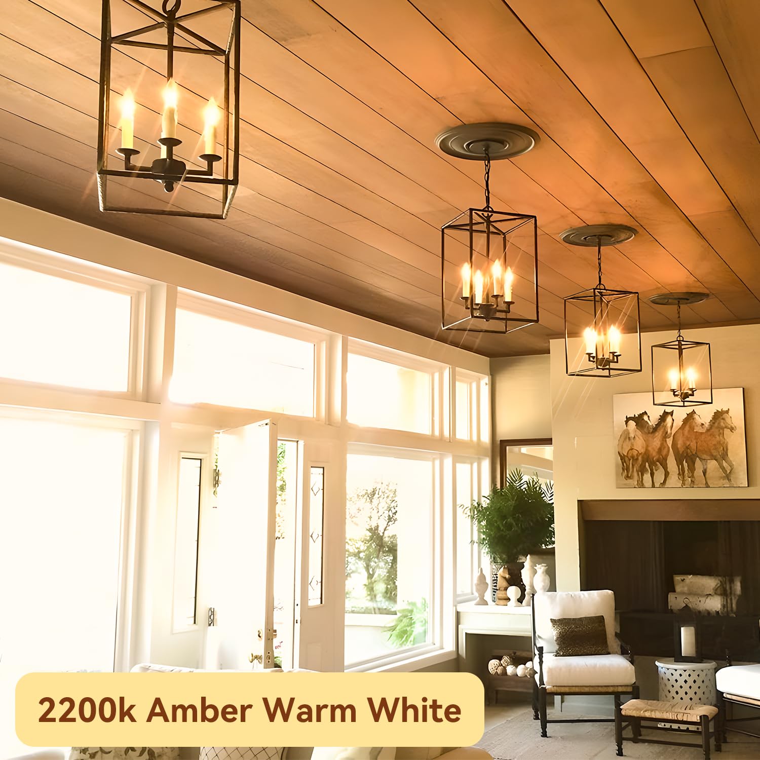 TJOY LED candelabra bulbs ideal for chandeliers and sputnik fixtures in homes.