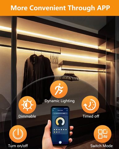 TJOY app controlled LED strips enable seamless lighting adjustments