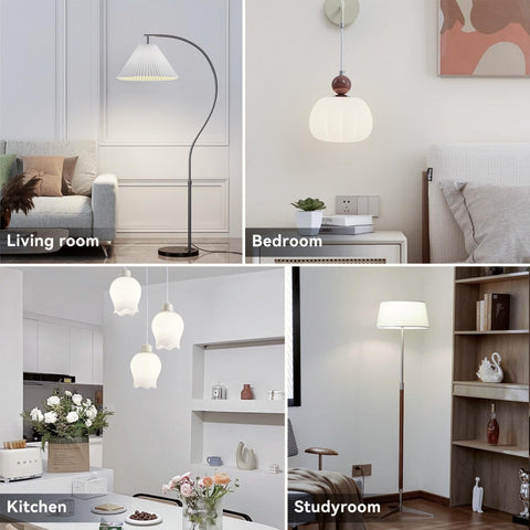 TJOY neutral white light complements living rooms and work areas.