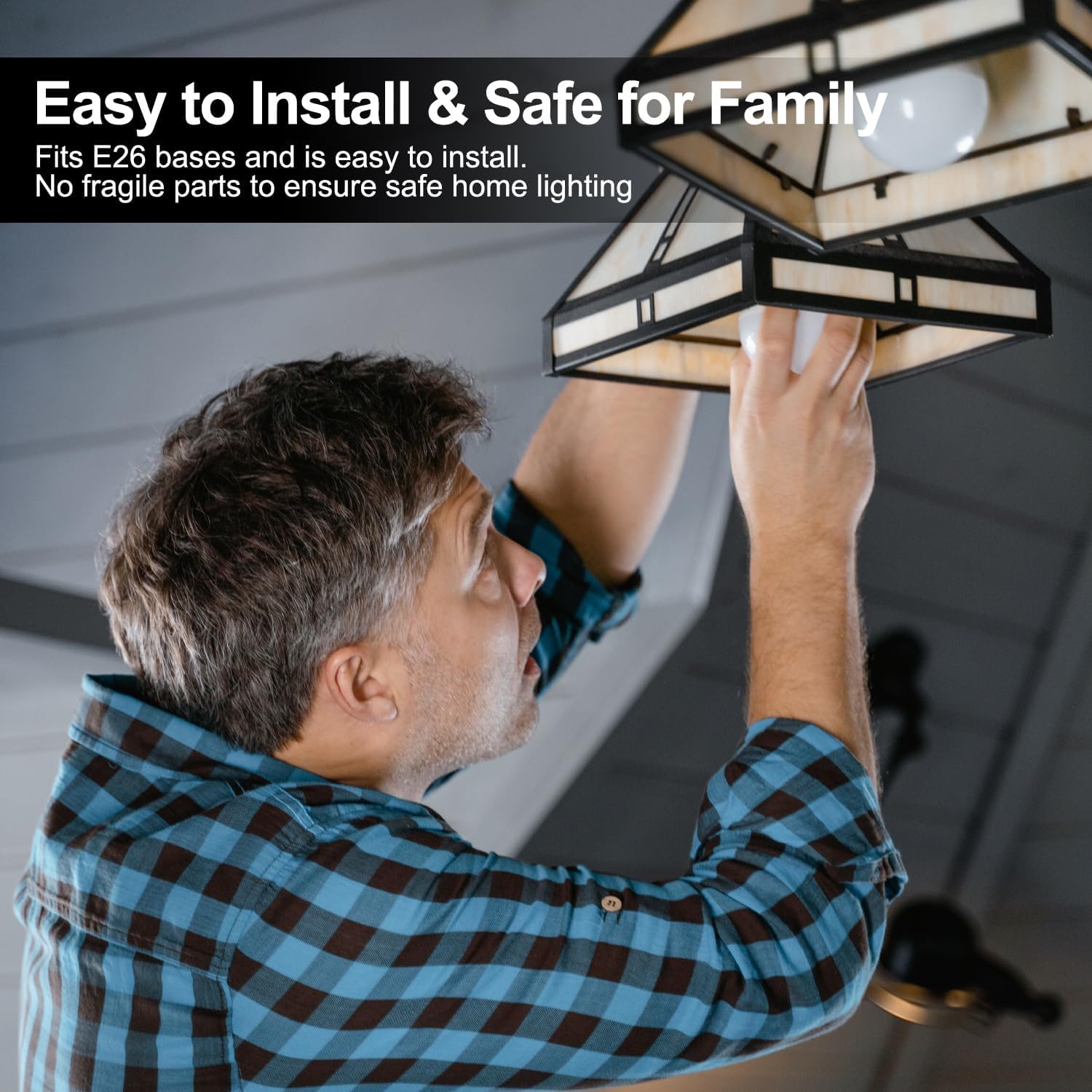 TJOY non-dimmable bulbs provide steady, flicker-free illumination.