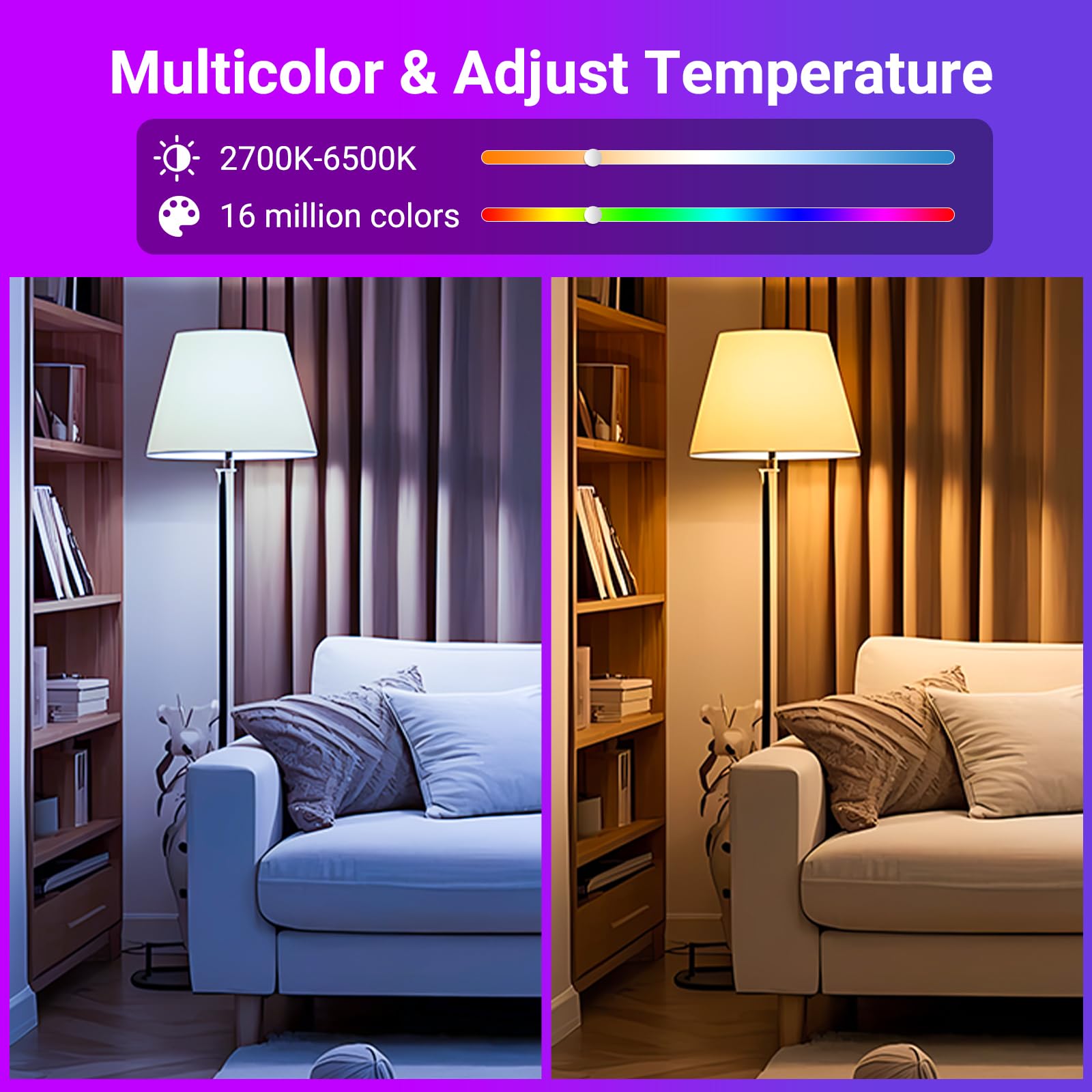 Bright 800 lumens from a 9W LED bulb for energy-efficient lighting