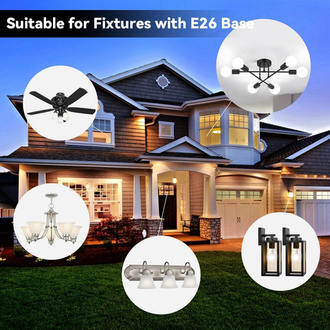 TJOY UL-listed, ROHS-certified bulb ensures safe, reliable operation.
