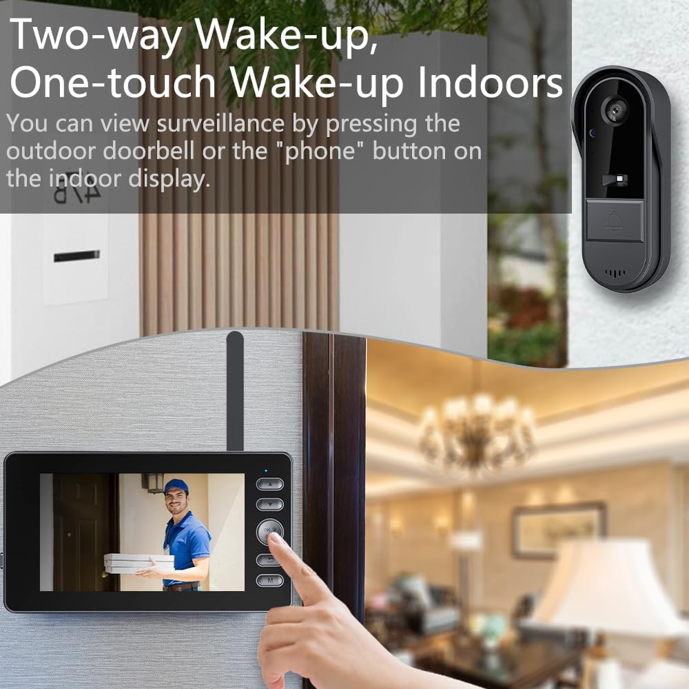 TKMARS 170-degree night vision offers wide, clear night footage.