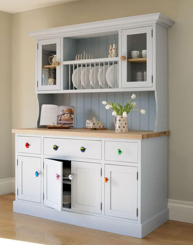 Tkocisa crystal pulls are quick to install on furniture projects.