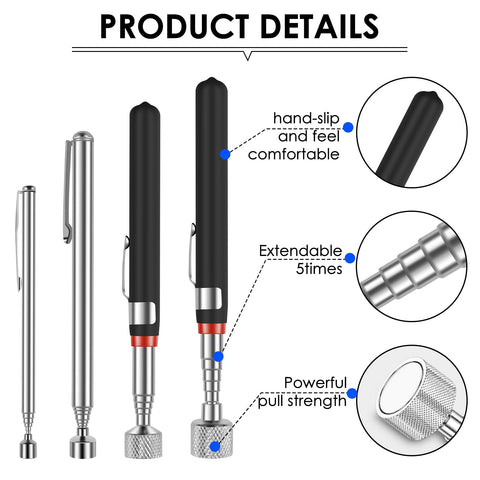 TKSDWBLTY extendable magnetic pickup tool offers long reach for hard-to-reach parts.