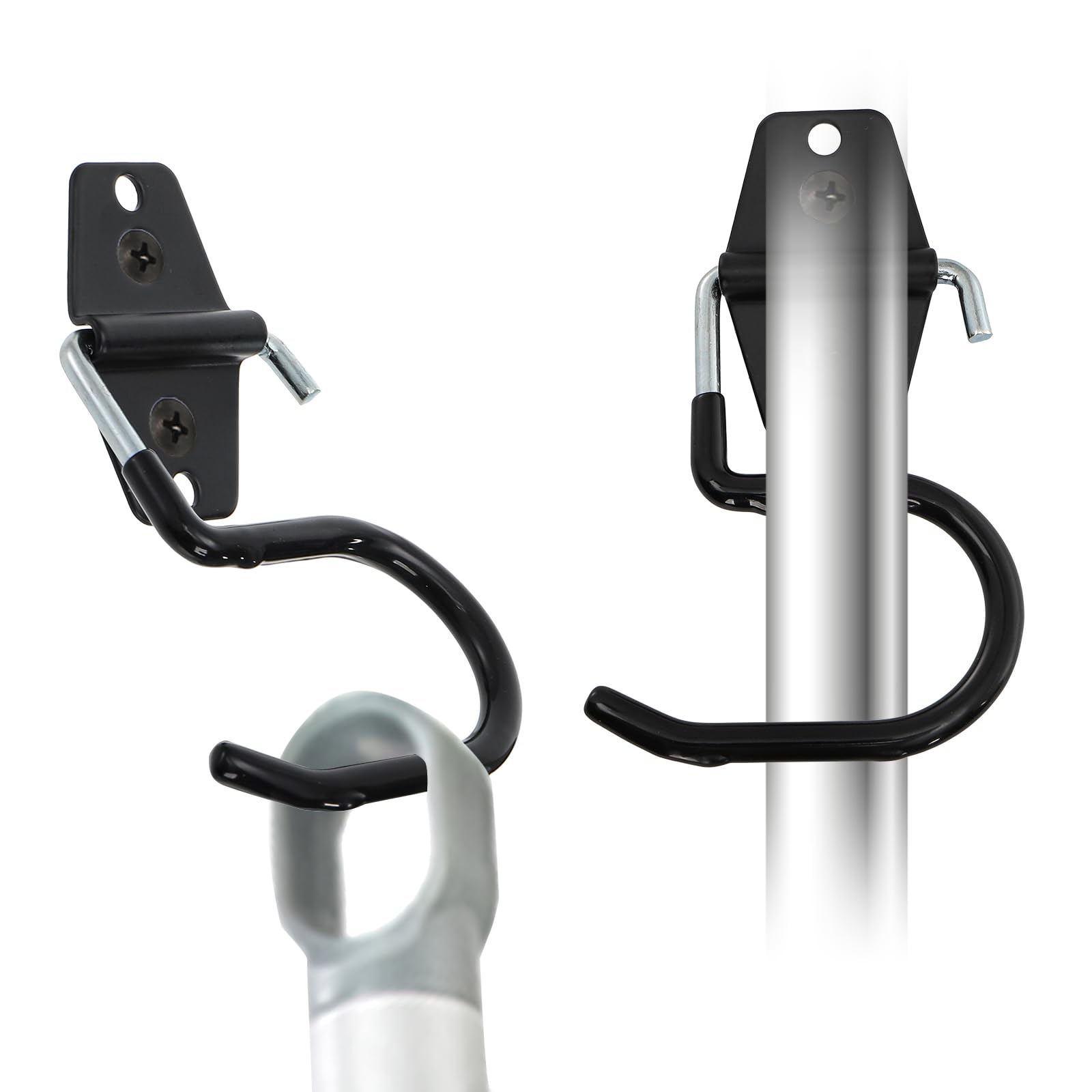 Tlence cleaning tools holder keeps shovels, rakes, and hoses within reach.