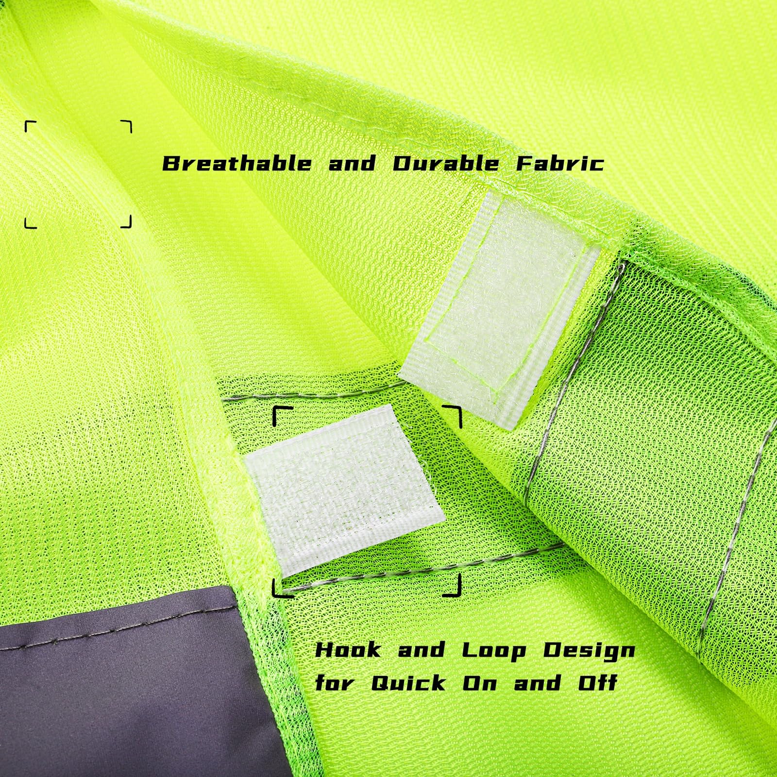 Tlence reflective strips provide 360-degree visibility for safety.