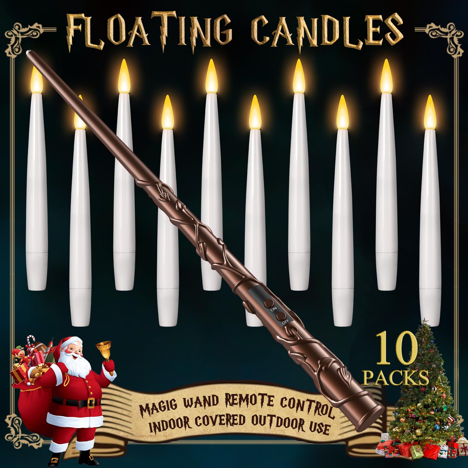TLPUHU floating candles with wand remote create magical ambient glow.
