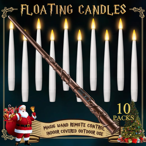 TLPUHU floating candles with wand remote create magical ambient glow.