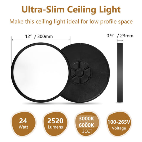 TLZ Lighting waterproof IP42 flush mount suitable for bathroom or wet areas.