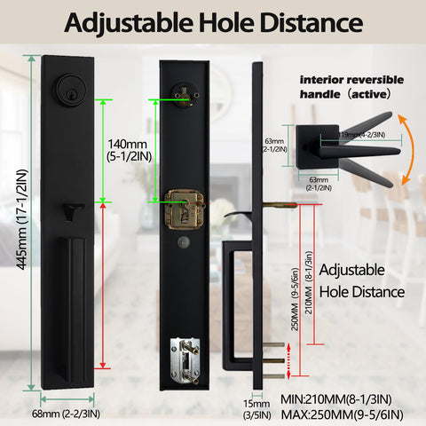 TMC Iron Black dummy inactive handle complements the design.