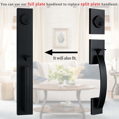 TMC Iron Black reversible design fits both left and right doors.