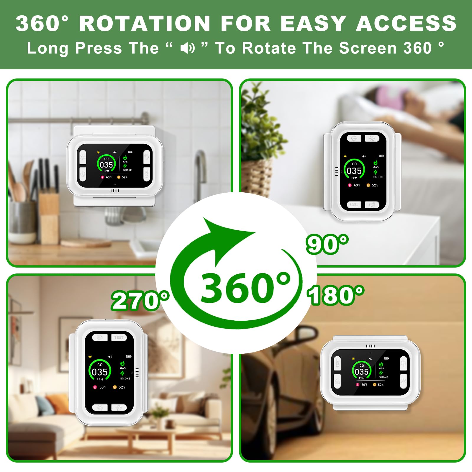 TMEOIIPY auto-calibration within 60 seconds ensures reliable baselines.