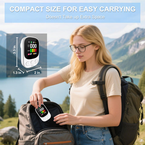 TMEOIIPY travel-ready detector fits in backpacks
