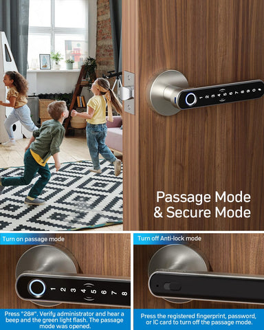 TMEZON auto-lock feature activates after door closes for security.
