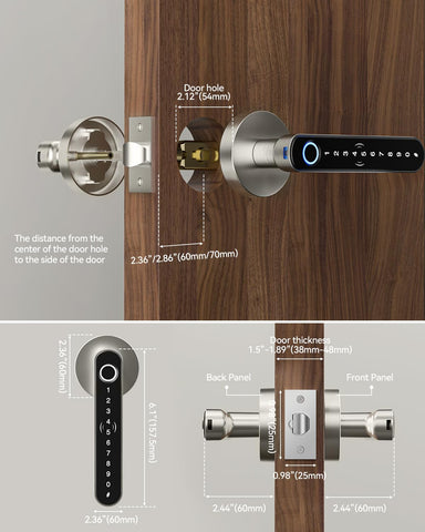 TMEZON installation fits most US doors without drilling.