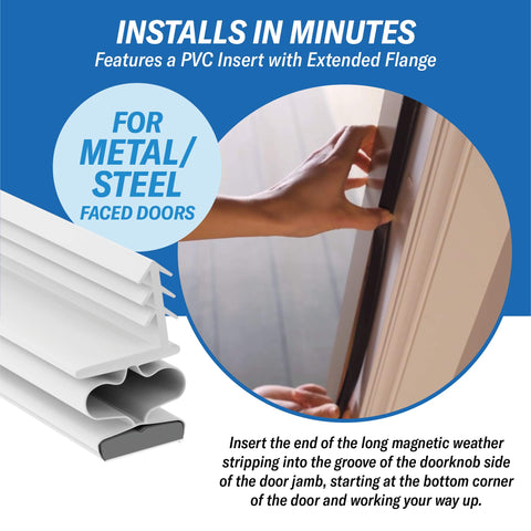 Trademark Hardware TMH door-seal closed view for draft protection.