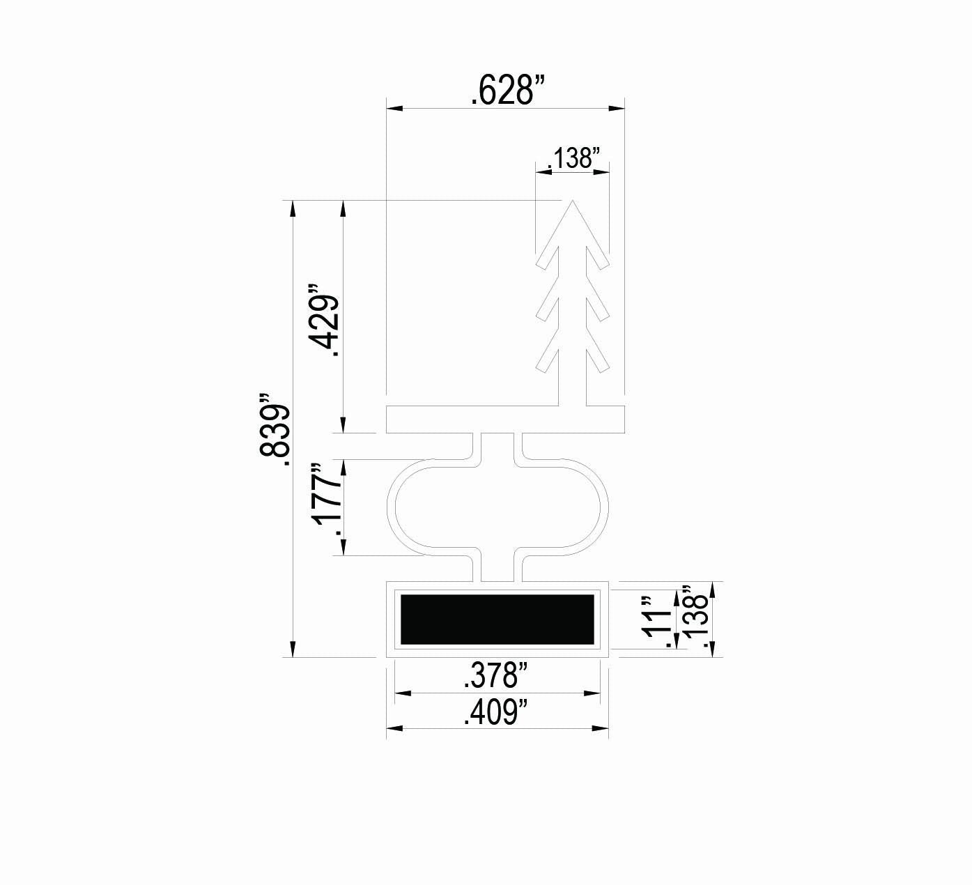 Trademark Hardware TMH 36-inch magnet piece for flexible sealing.