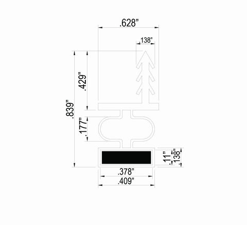 Trademark Hardware TMH 36-inch magnet piece for flexible sealing.