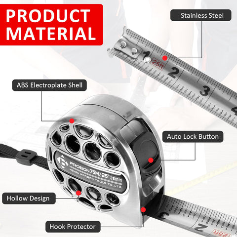 TMWEFUSC double-sided scale aids quick measurement on both faces