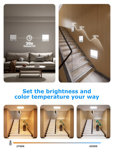 Tnight LED ceiling light with three color temperatures for any mood