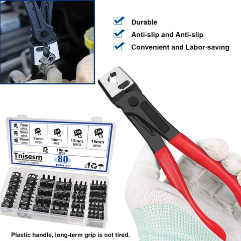 Tnisesm 360-degree inner ring design protects hoses and prevents leaks.