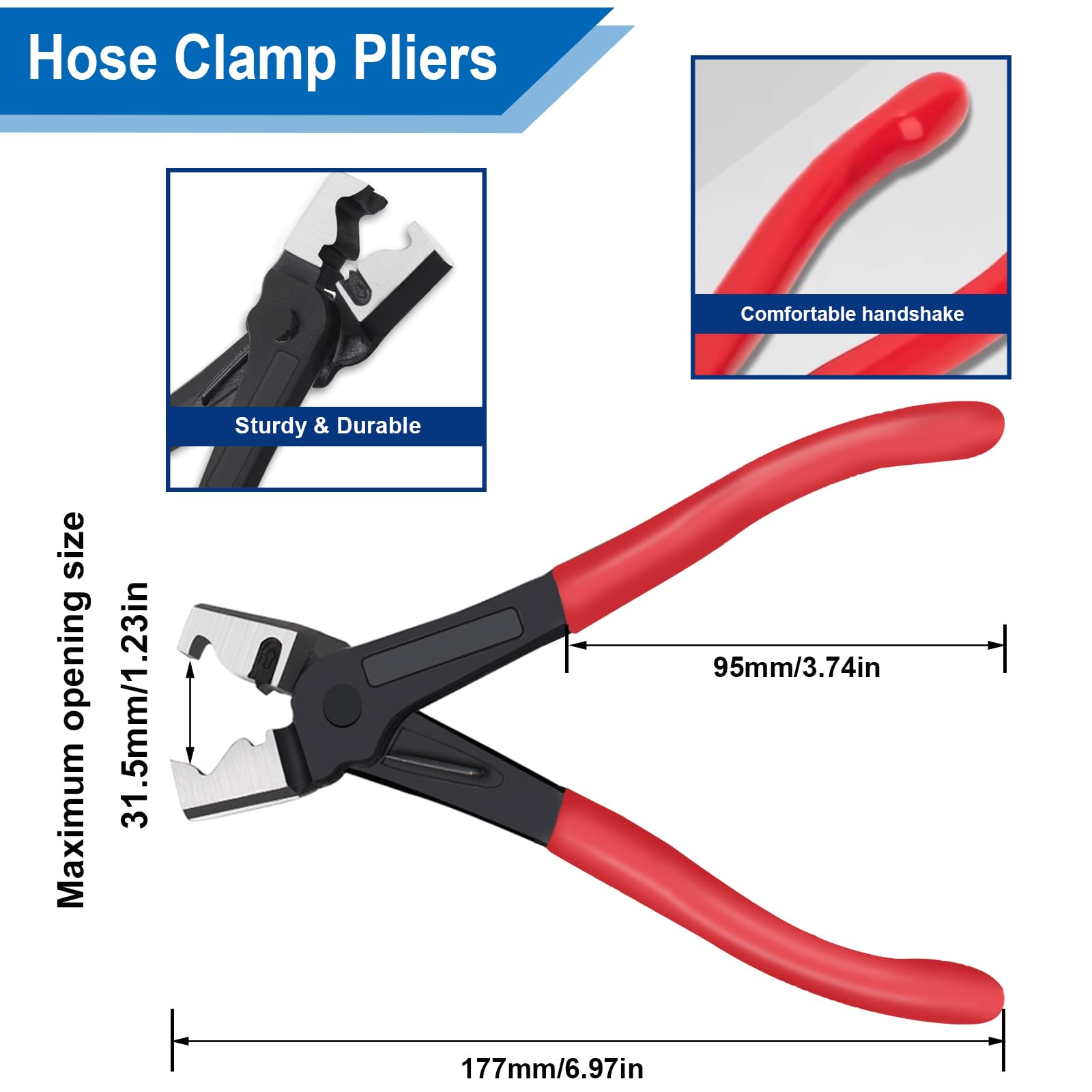 Tnisesm clamps range from 7mm to 18mm for versatile fittings.