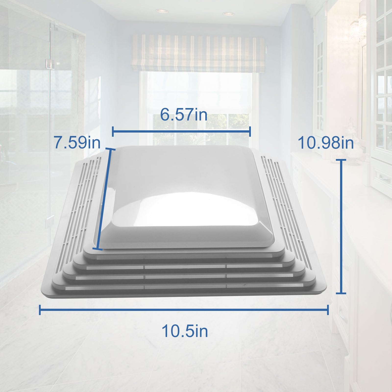 TNITRIB S97014094 Broan 678 lens keeps diffuser clear for brighter baths.