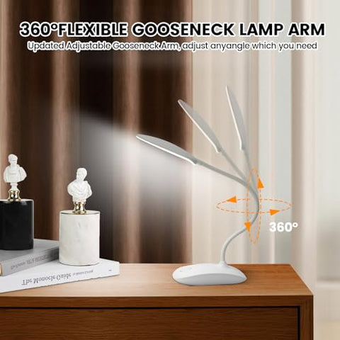 TNNOP battery-powered desk lamp usb-charging-cable flexible power options.