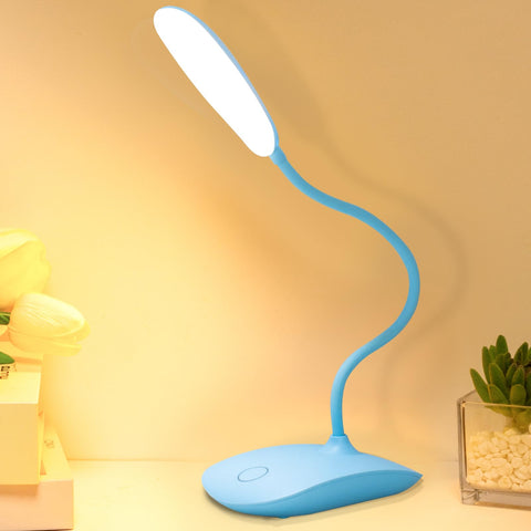 TNNOP desk lamp folded for compact portability.