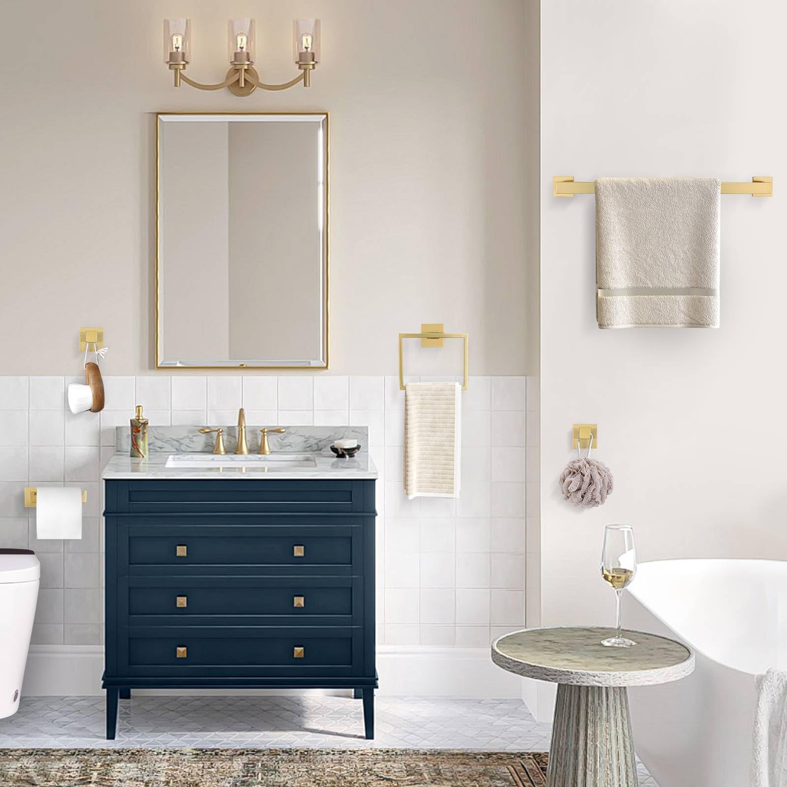 TNOMS SUS304 stainless steel brushed gold hardware for long-lasting shine