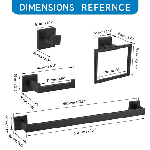 TNOMS wall-mounted hardware keeps bathroom organized with clean lines.