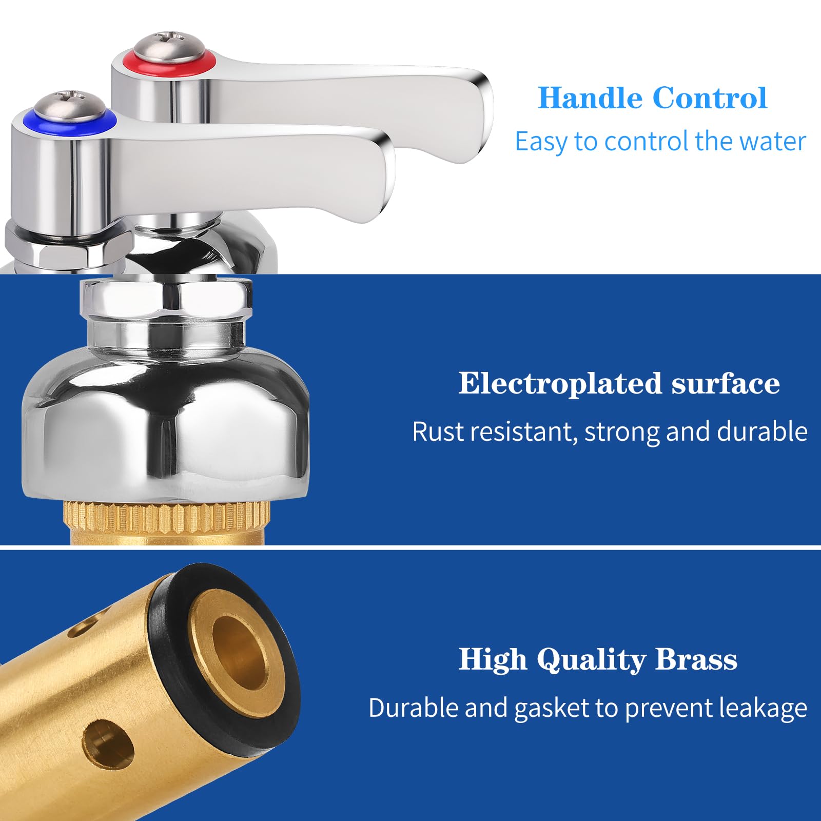 TNROTED rubber gasket seal helps prevent leaks and saves water