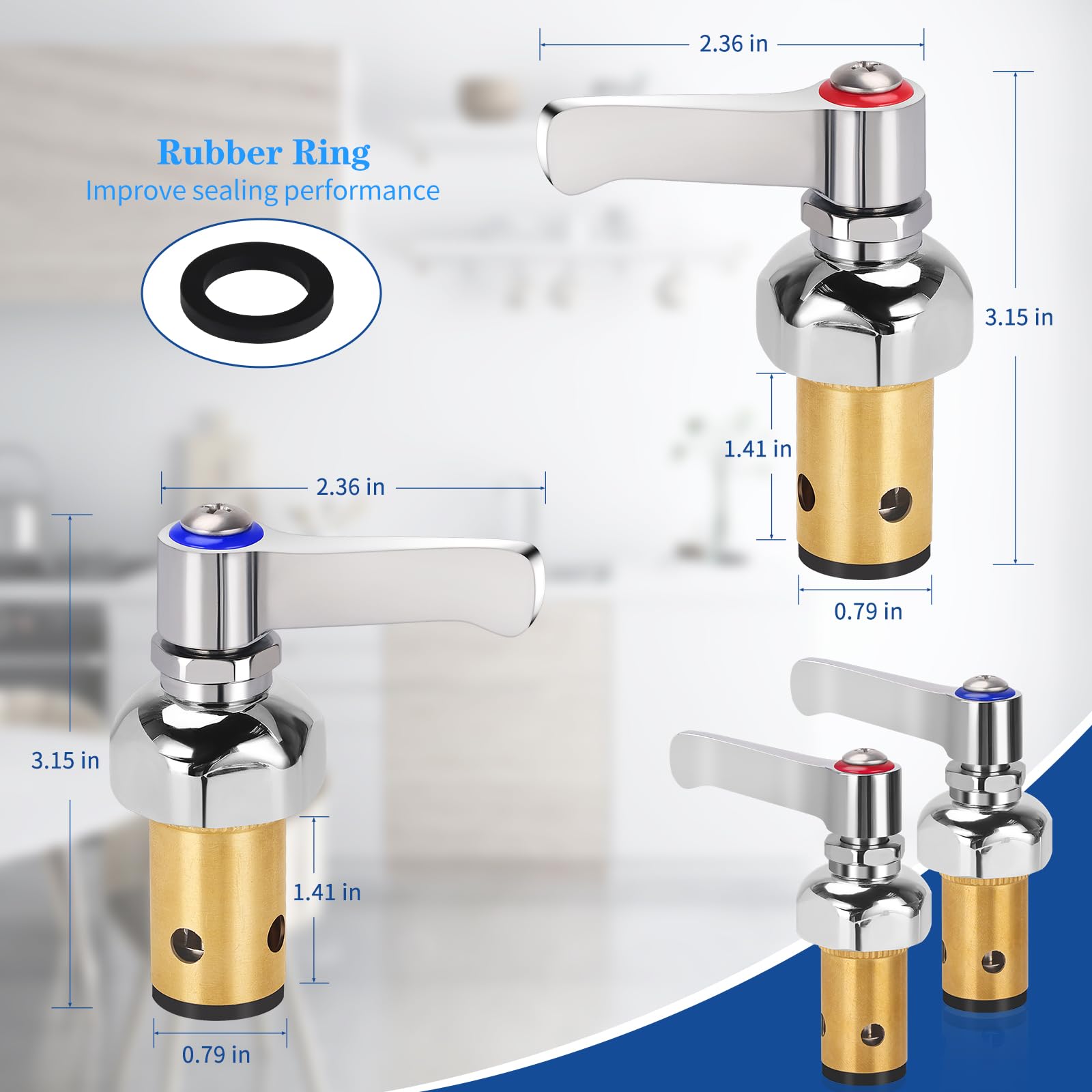 TNROTED cold side stem assembly enables smooth cold water operation
